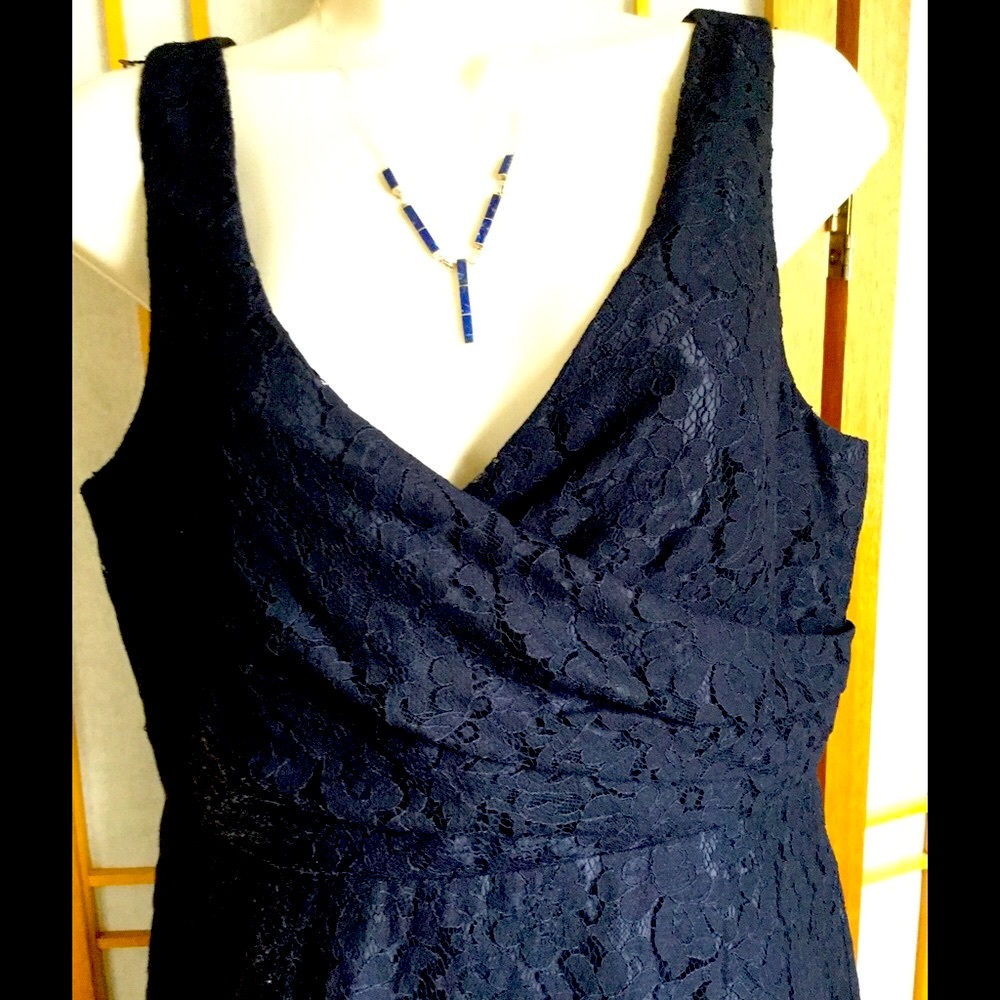 Jcrew Navy Lace sleeveless dress